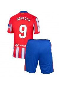 Atletico Madrid Alexander Sorloth #9 Babyklær Hjemme Fotballdrakt til barn 2024-25 Korte ermer (+ Korte bukser)